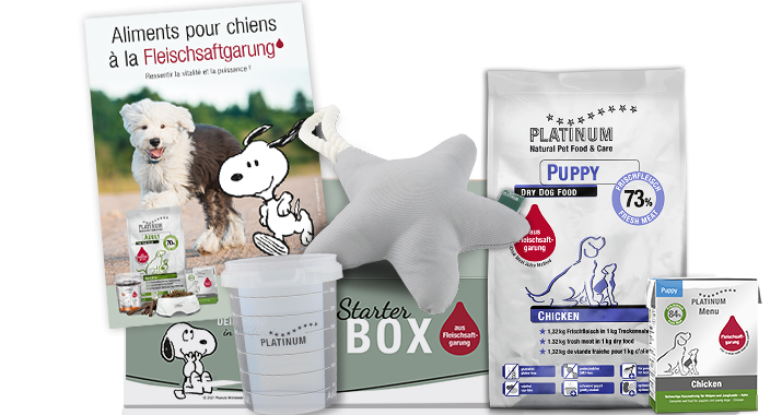 Aliments secs pour chiots, aliments humides pour chiots, jouets pour chiens, informations sur les chiots, gobelets gradués pour aliments pour chiens