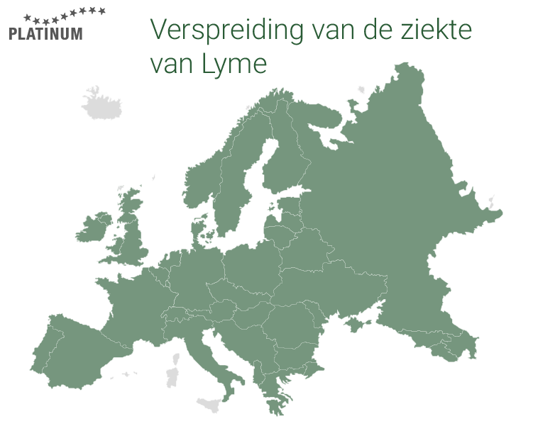 Verspreiding van de ziekte van Lyme